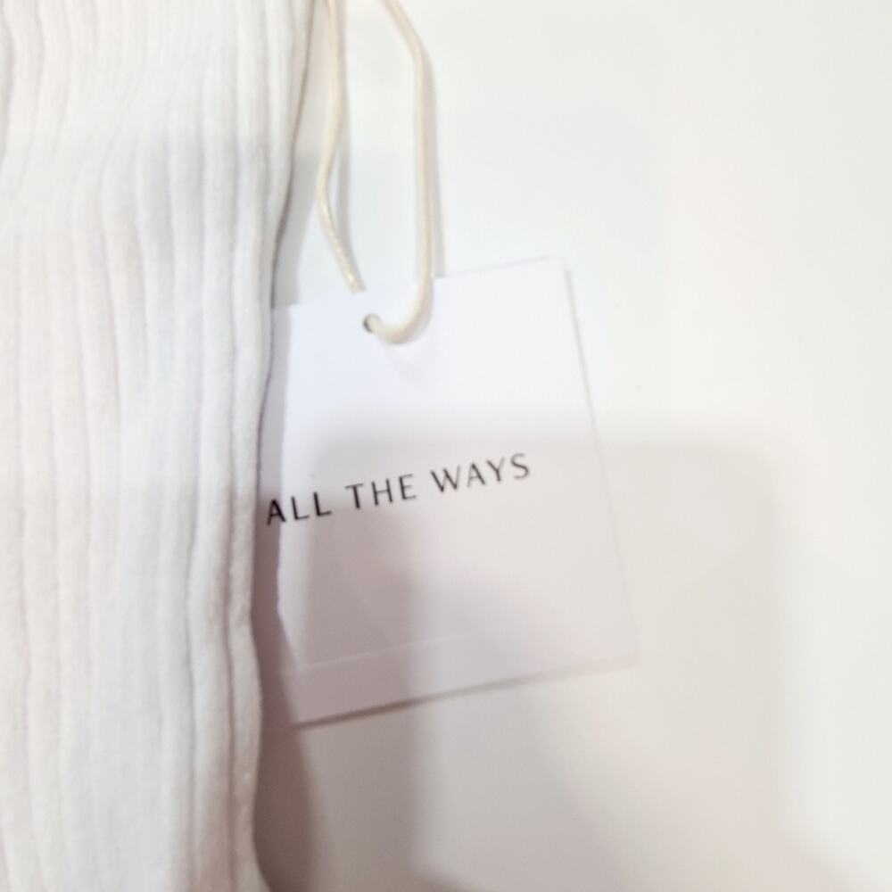 ALL THE WAYS Aviana Collar Mini Dress in White Small - Picture 5 of 12